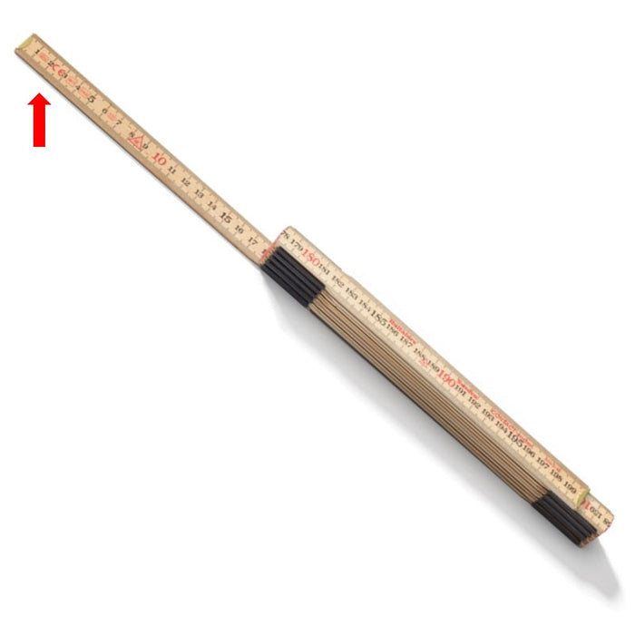 Meterstick Hultafors Contact 2m Wood 559, 10 parts