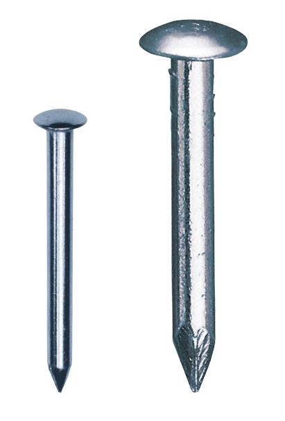 Nail with flat head