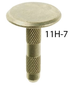 Brass bolt with smooth head