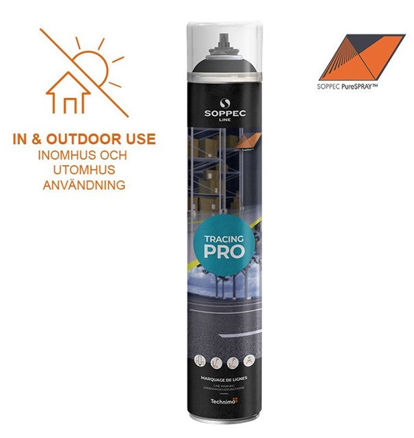 LINE MARKING PAINT SOPPEC TRACING PRO BLACK 6-pack