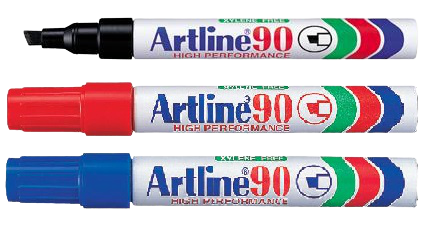 Artline 90 - Bevelled tip medium