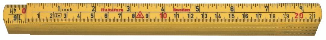 Hultafors Ruler 2m Fiberglass G61, 10 parts