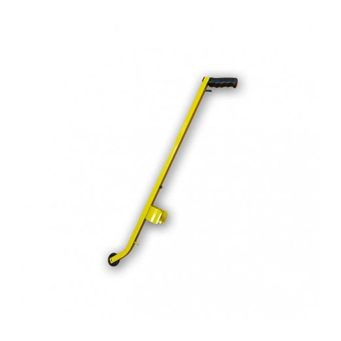 Long yellow paint applicator in steel