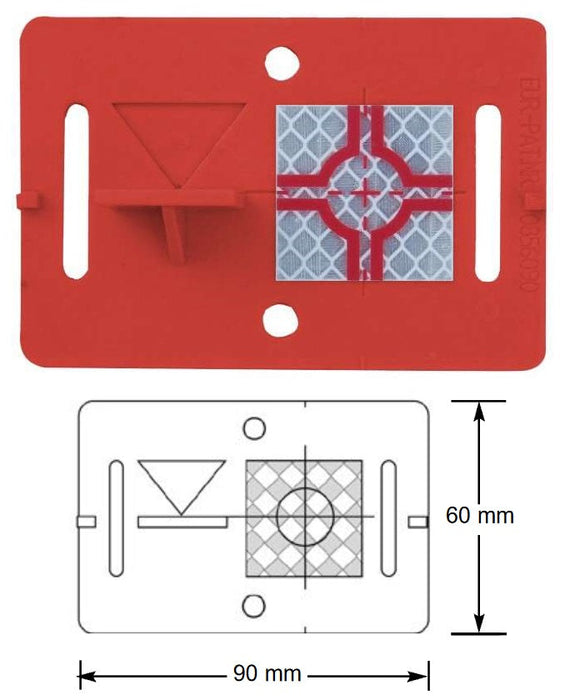 Smart Target RS31 with attachment for measuring stick