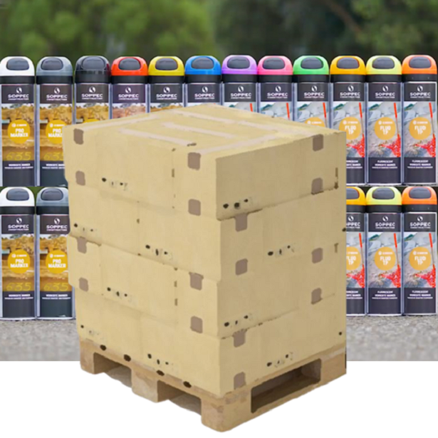 20% Half pallet brand color