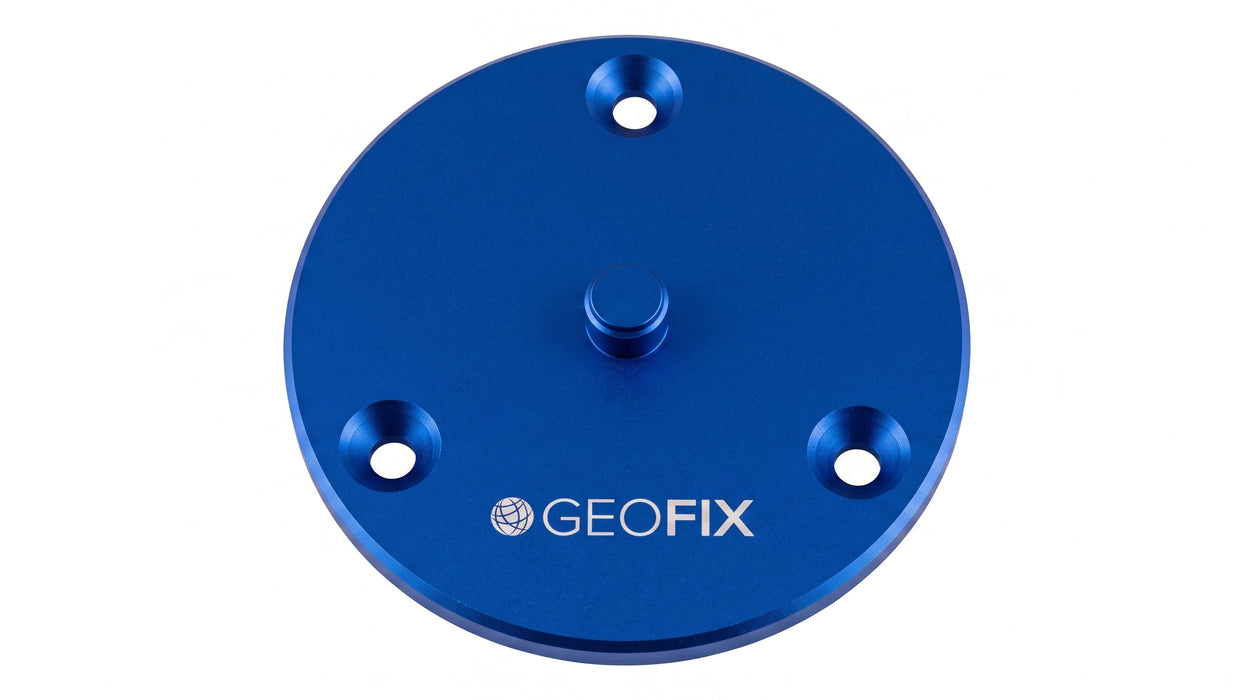 Circular Instrument plate with 5/8" thread and screw mounting holes