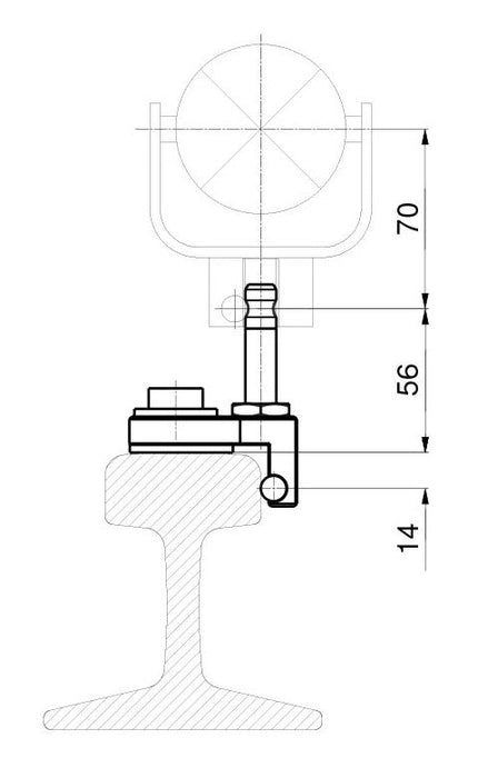 Magnetisk spårvinkel med LEICA-anslutning