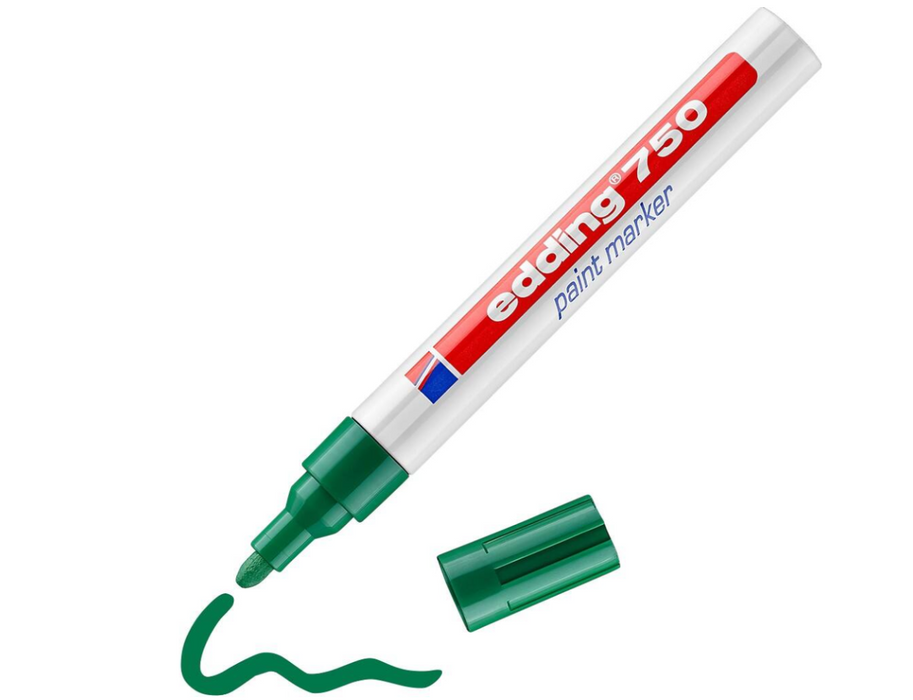 Edding 750 Paint Pens, Medium 2-4mm - Green (10)