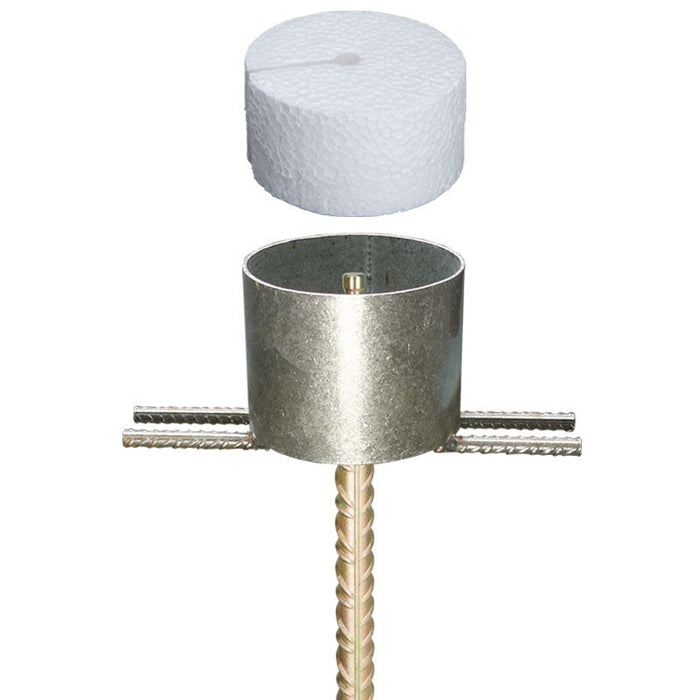 Convergence measurement bolt with steel protective ring