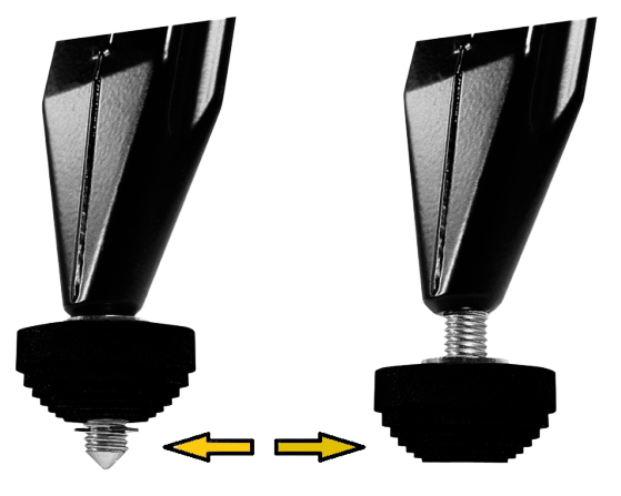 Rubber feet Kombi for Nedo stands, 3-pack