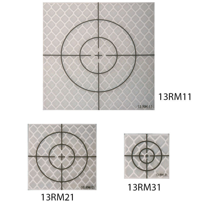Measuring marks for direct measurement with a total station 60 x 60mm 20 x 20mm