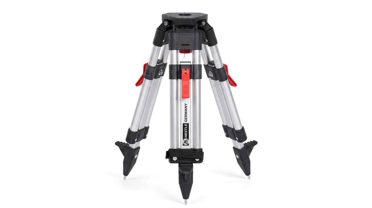 NESTLE Levelling tripod aluminium
Light quality-version, 38-62cm poly-head, 5/8", integrated bubble