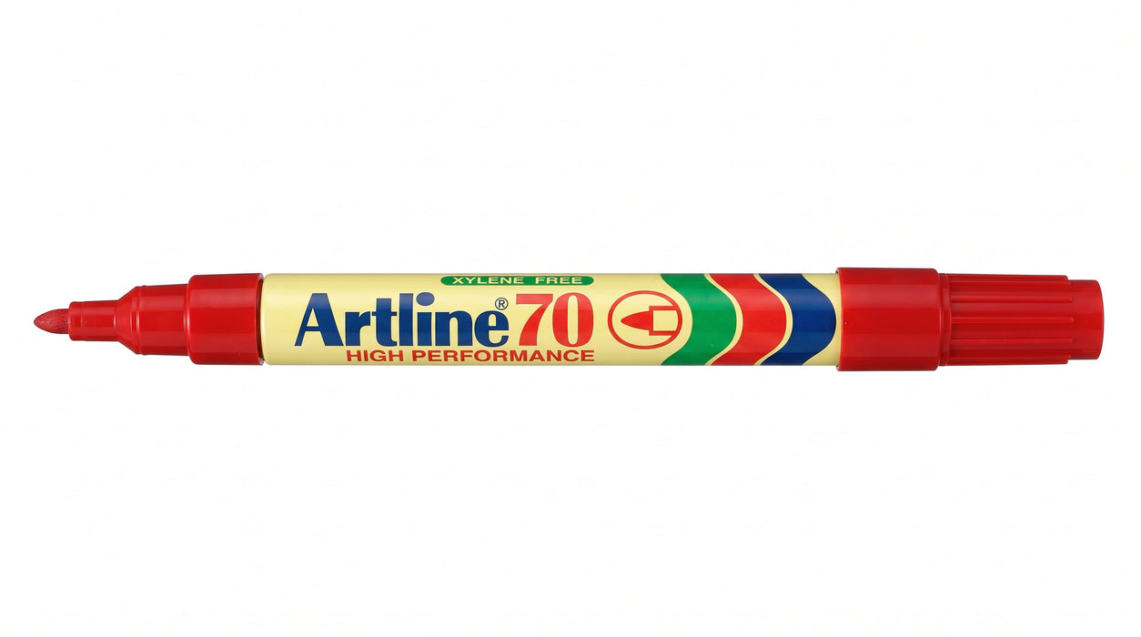 Artline 70 Fine Tip Permanent Marker - Red
