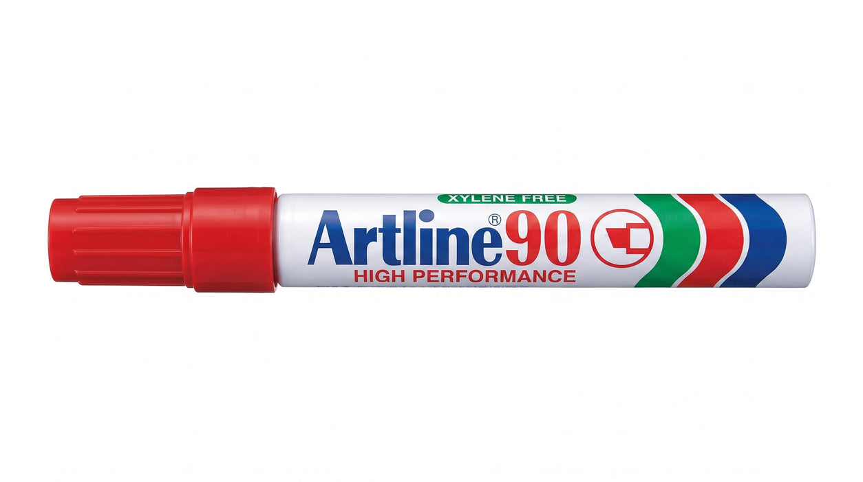 Artline 90 High Performance Medium Bevelled Tip - Red