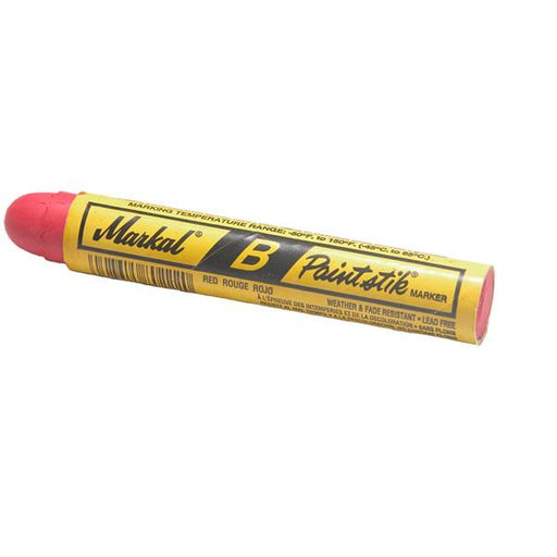 Markal Paintstik marker in red on a white background