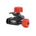 Black and red clamp with Nestle logo on a white background