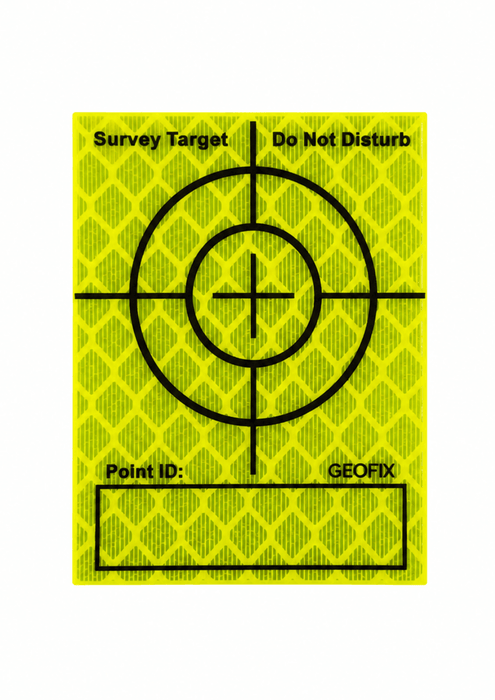 60mm Retro Targets - Yellow - Pack of 20