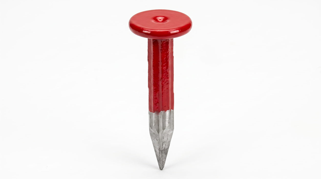 4mm x 25mm Hi Vis Red marking nail