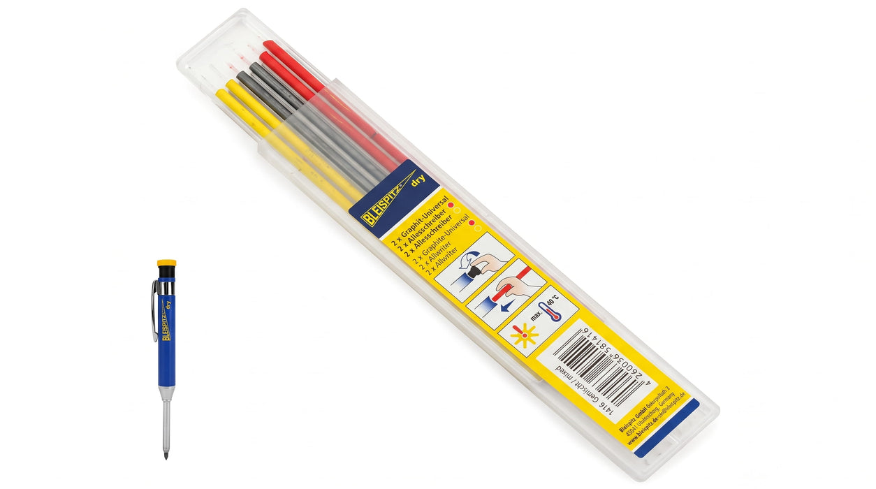 Refill Bleispitz Dry 6-pack - Krita & Grafit