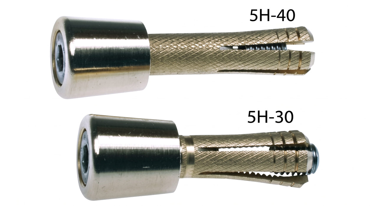 Wall bolts: dowels and brass head, screw VA