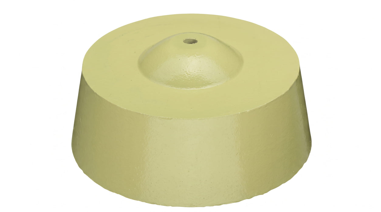 End cap Ø 115 mm, height 54 mm, with leveling point
