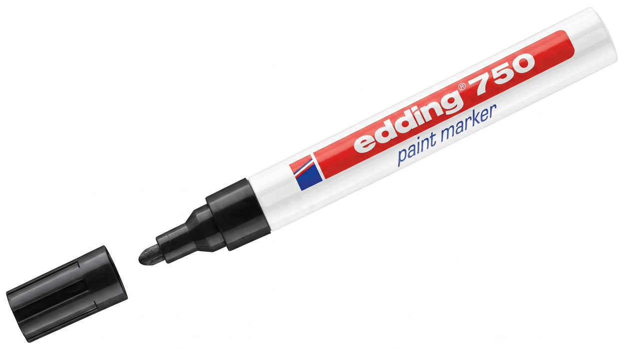Edding 750 Paint Pens, Medium 2-4mm -Black (10)
